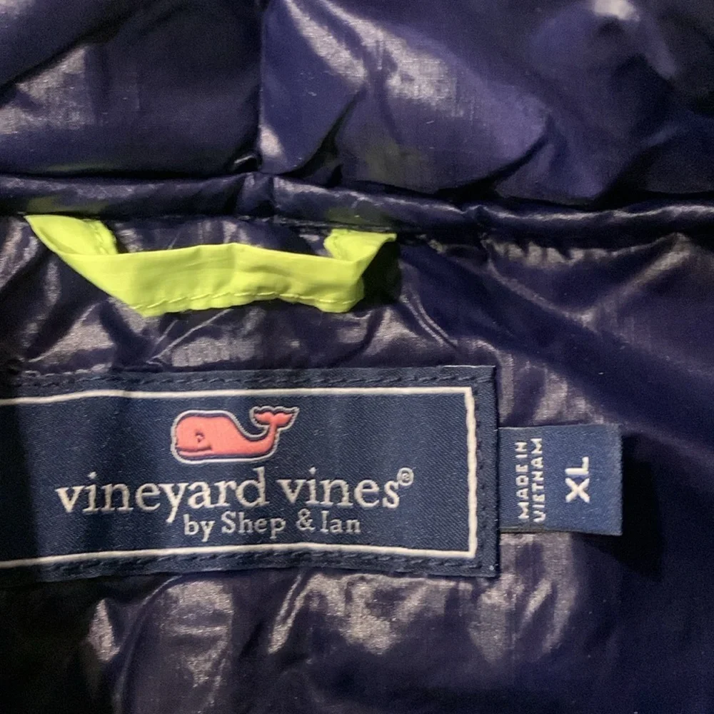 Vineyard Vines Boys XL Packable vest, wild lime